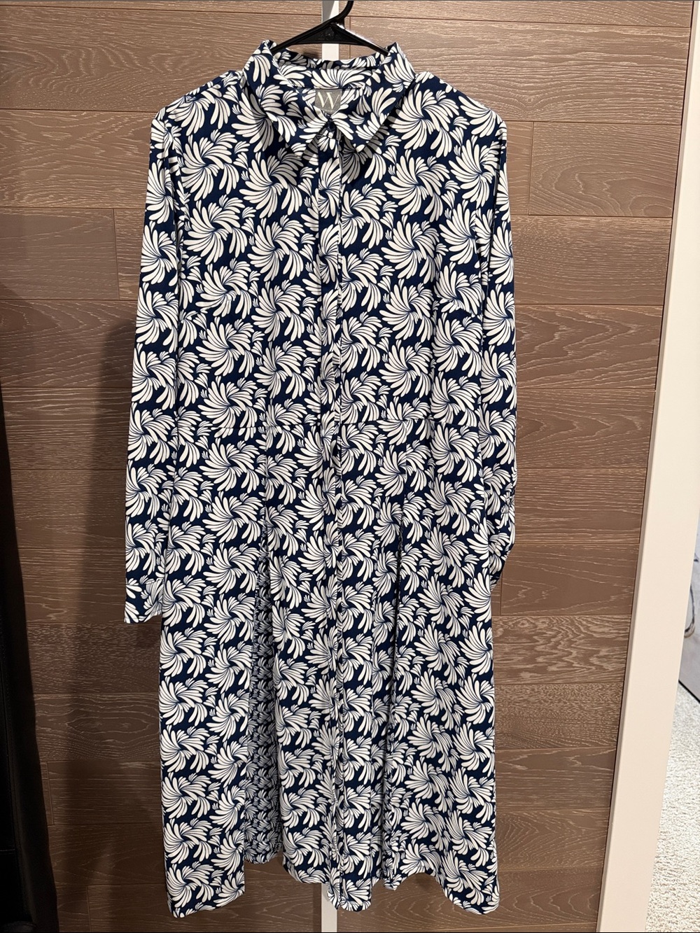 Floral Long Sleeved Midi Dress
